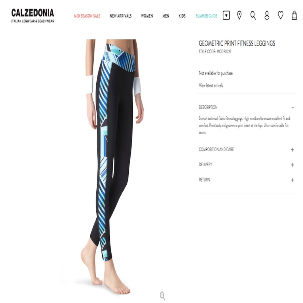 Geometric Print Fitness Leggings